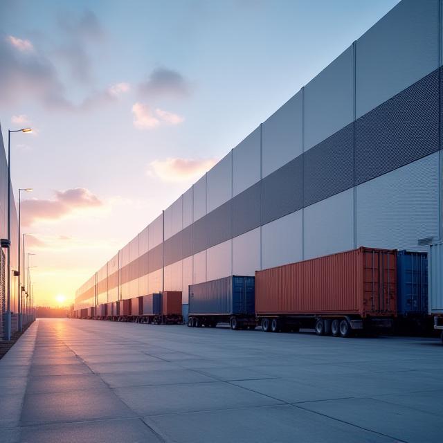 Large modern warehouse exterior in Glendora California